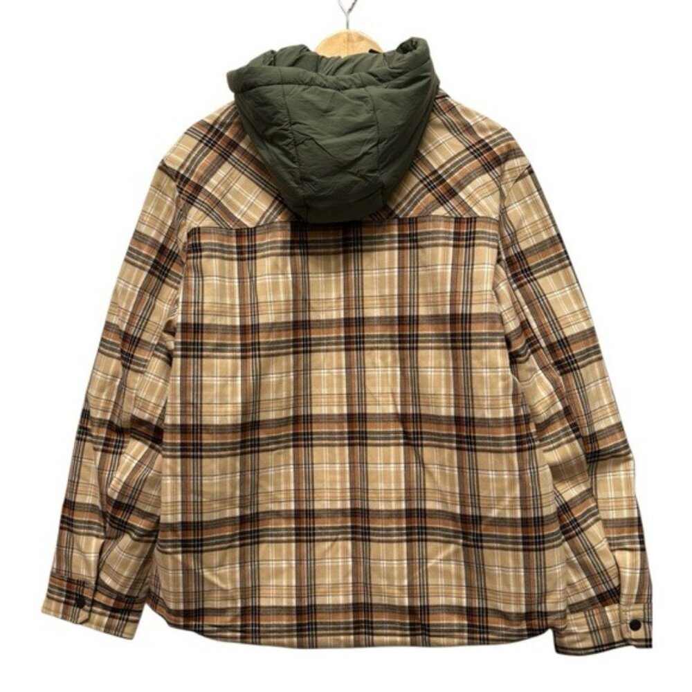 Dakine Ryder Reversible Flannel Insulated Hooded Shacket Jacket Size Medium - Picture 3 of 11